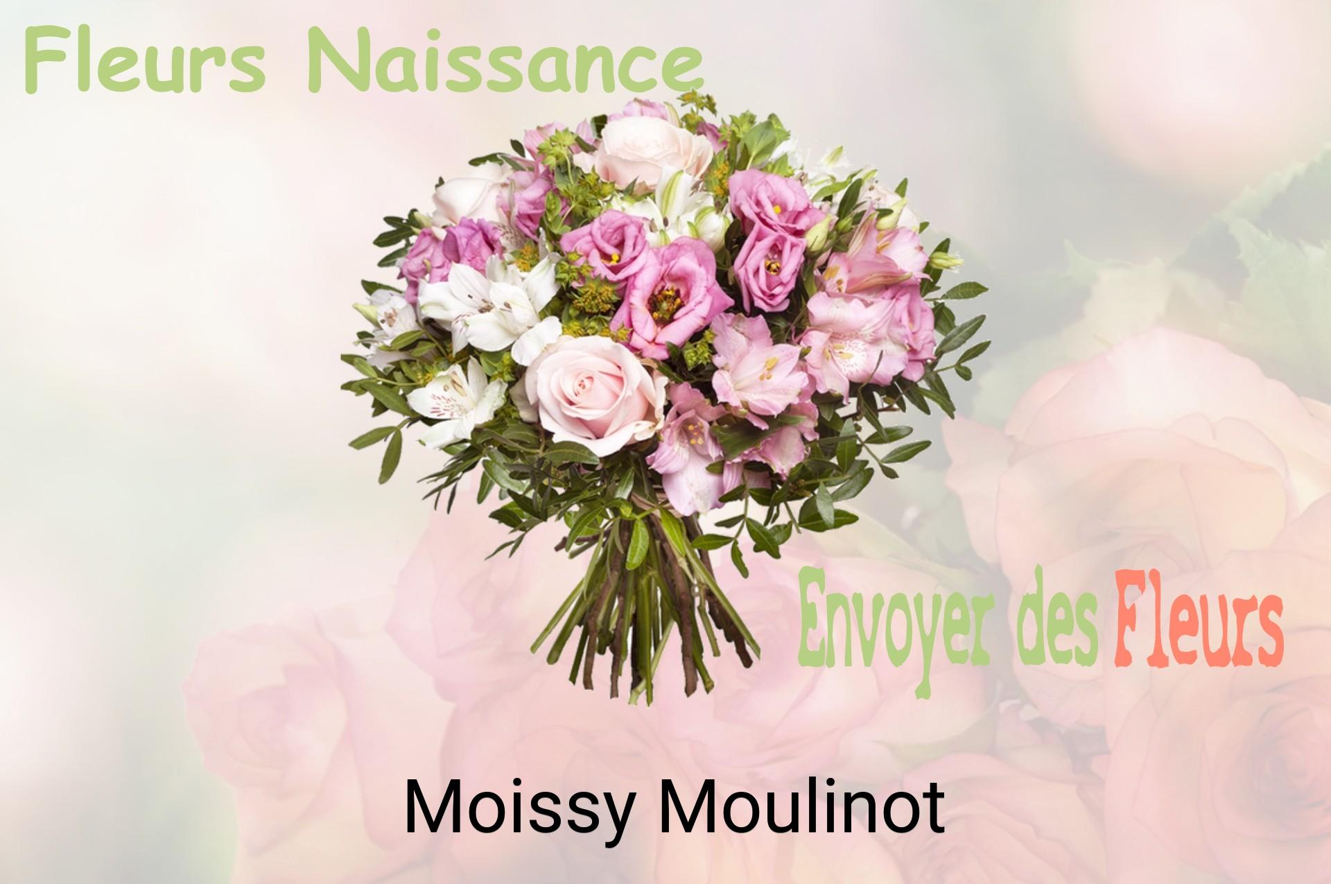 Bouquet de fleurs de naissance livré à Moissy-Moulinot